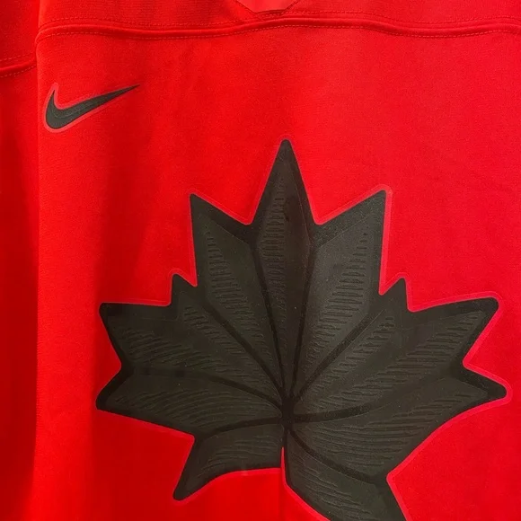 Nike Red and Black Canada Hockey Jersey - Picture 3 of 6